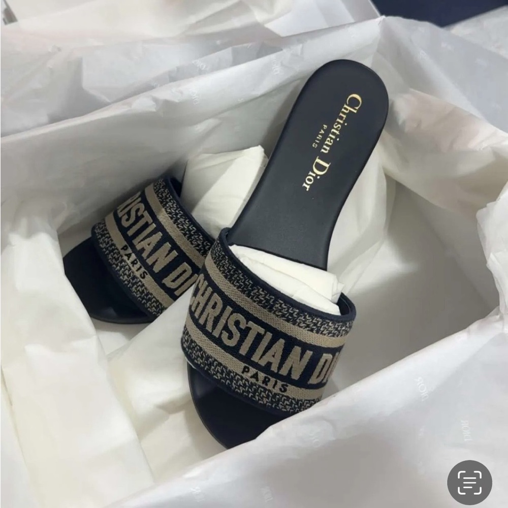 Dior Black and Tan Sandals - Picture 1 of 1